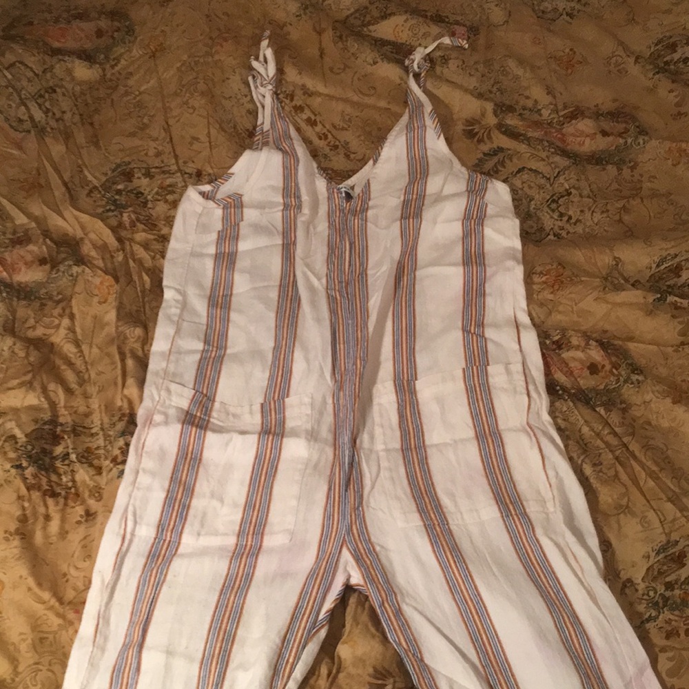 Isola Multicolor Striped V-Neck Romper